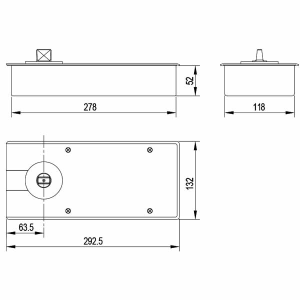 Floor hinges (HD 203)